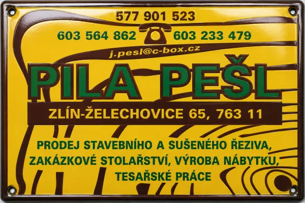 Smaltovaná cedule S-firma 3